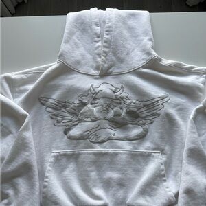 Boys Lie White Angel Embroidered Hoodie